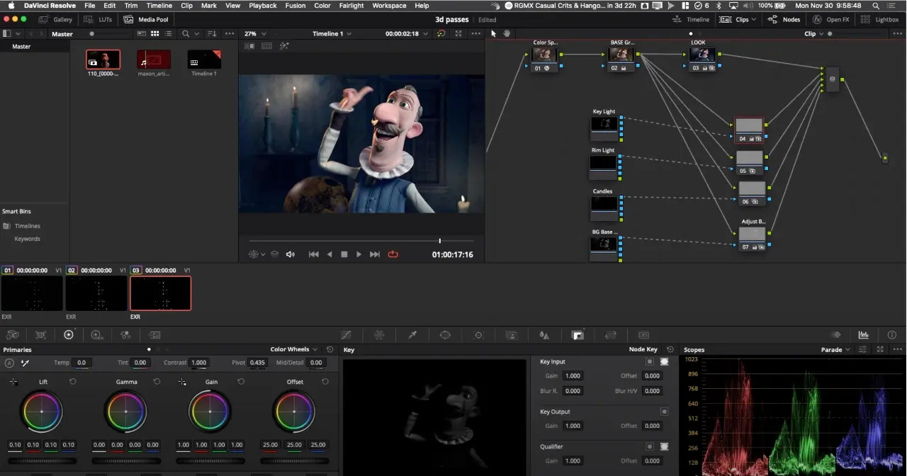 grading for animation
